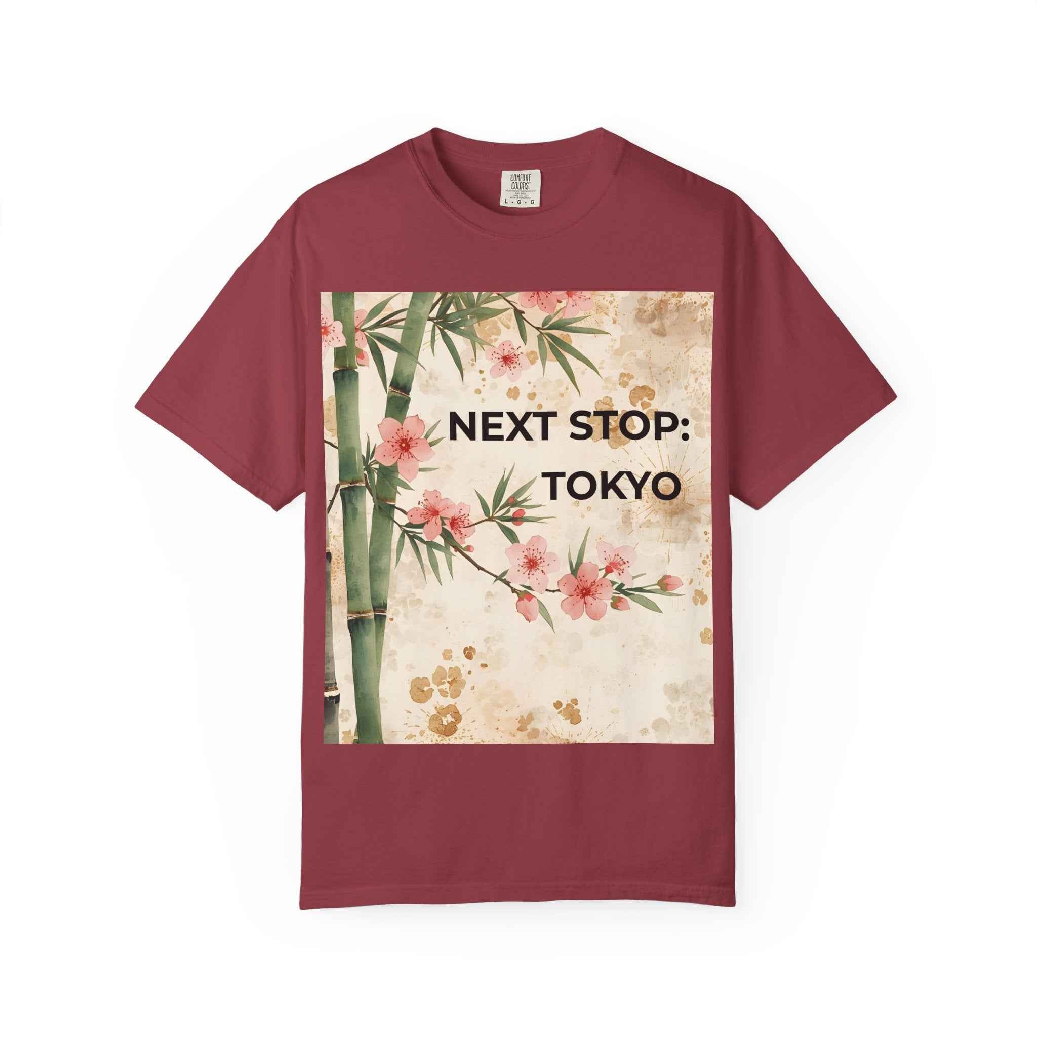 Tokyo Travel T-Shirt – "Next Stop: Tokyo" Floral Bamboo Design